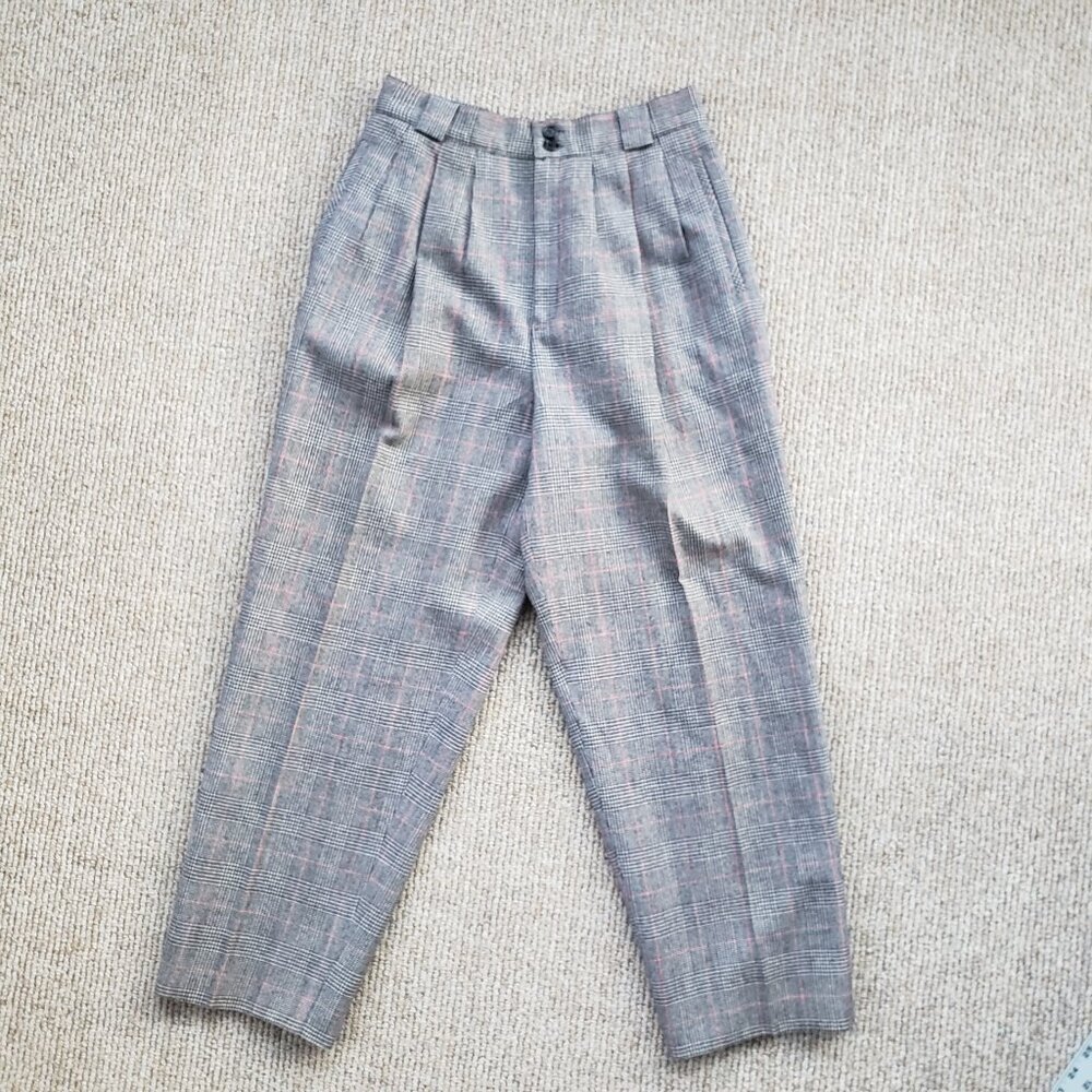 Vintage Wool Pleated Pants Small